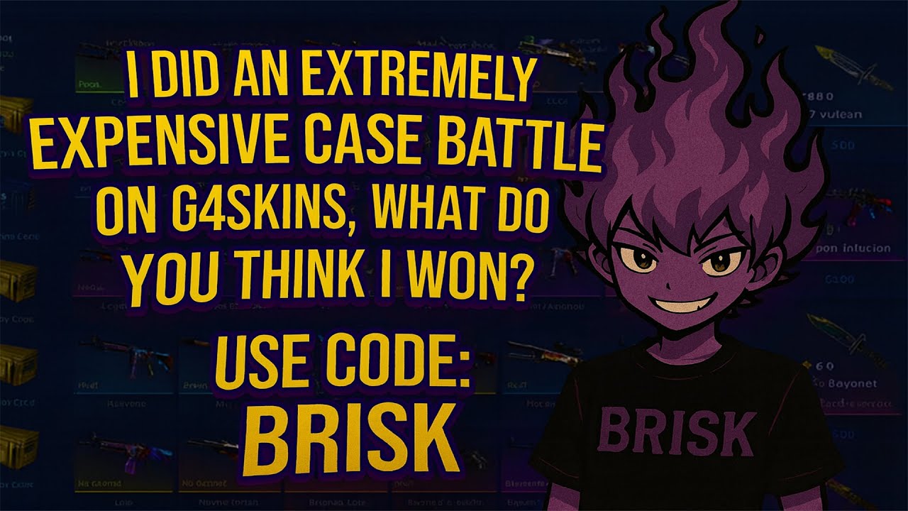 I did an extremely expensive case battle on G4SKINS, what do you think I won? Use Code: BRISK
