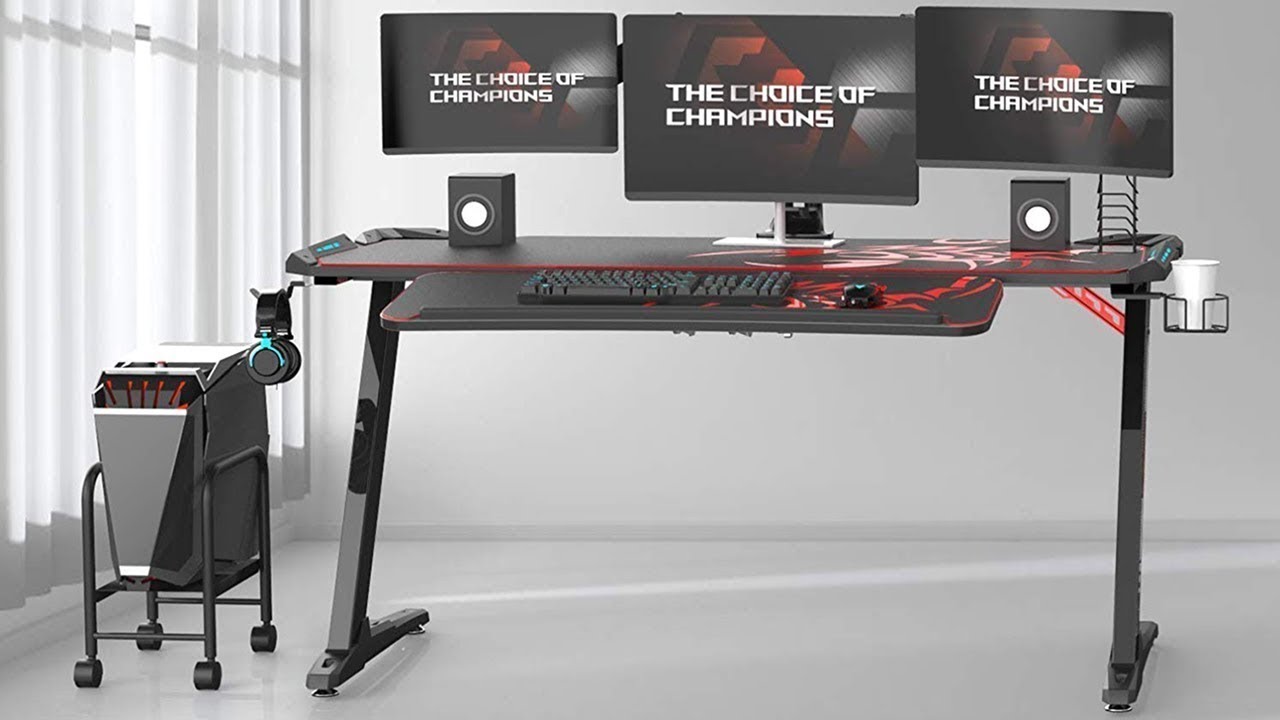 Costume Best Gaming Desk Review with Dual Monitor