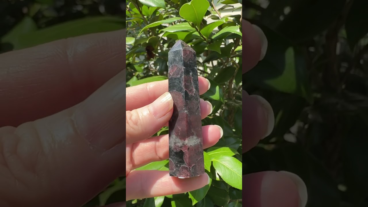 Garnet & Astrophyllite Tower #8