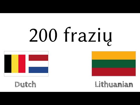 200 frazių - Olandų (Nyderlandai) - Lietuvių