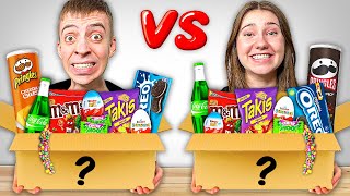 CLASHGAMES vs FREUNDIN! 😲 XXL SÜßIGKEITEN MYSTERY BOX OPENING! 🎁 screenshot 1