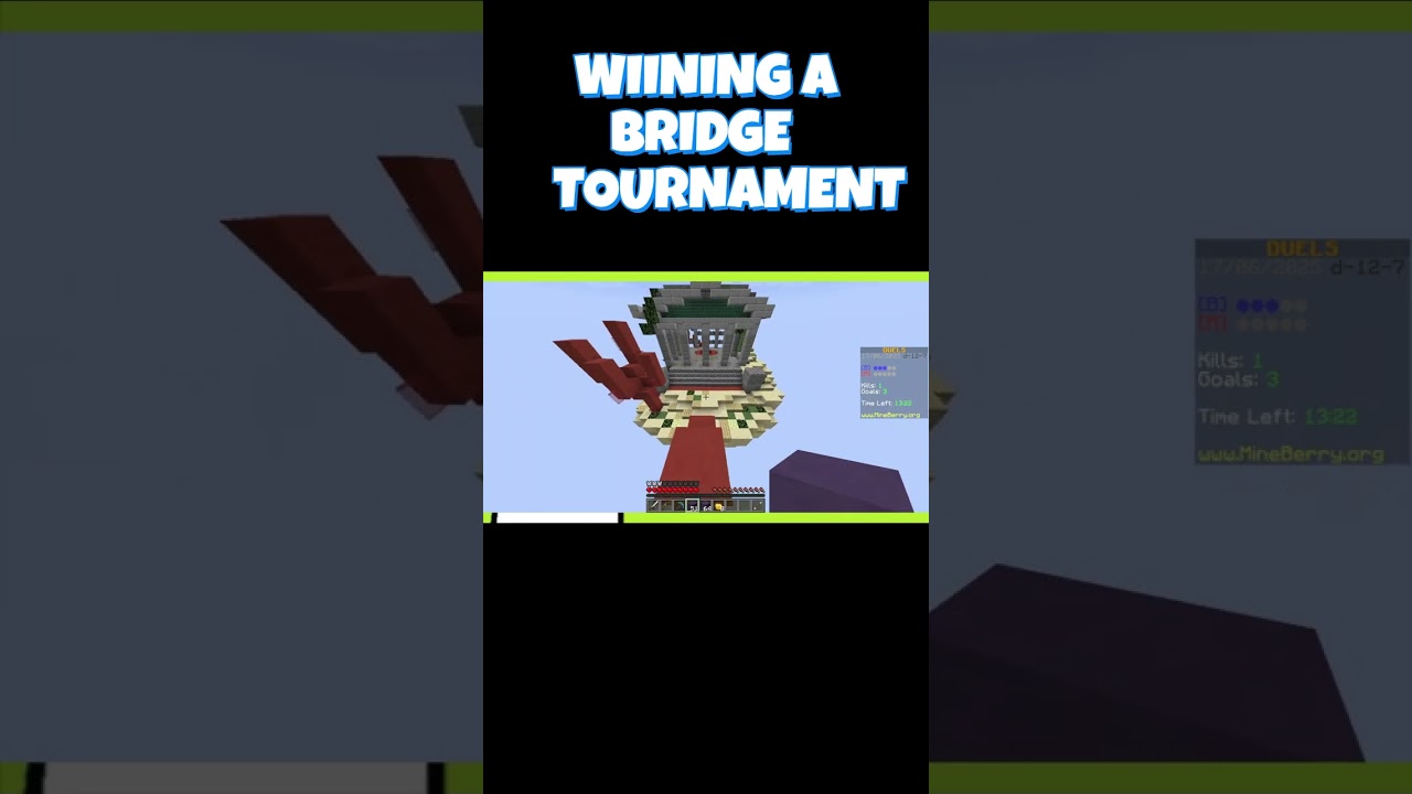 winning a 80 ruppes tournament #minecraft #duel