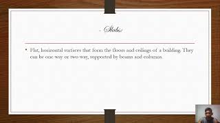 brief overview of the structural elements commonly