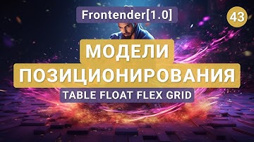 43. Frontender[1.0] Модели позиционирования элементов Table, Float, Flex, Grid