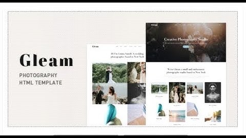 Gleam - Portfolio Photography HTML Template | Themeforest Templates