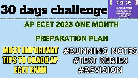 AP ECET PREPARATION PLAN| HOW TO GET GOOD RANK IN AP ECET EXAM| HOW TO GET BELOW 100 RANK IN AP ECET