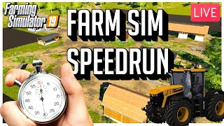 FIRST EVER FARM SIM SPEED RUN | FARMING SIMULATOR 19