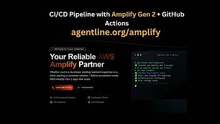 CI/CD Pipeline with Amplify Gen 2 + GitHub Actions | Deploy in Minutes, Not Days