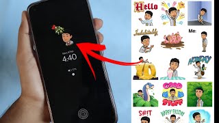 How to Add Bitmoji Avatar in AOD | Always on Display mein Bitmoji Sticker Enable kaise kare?