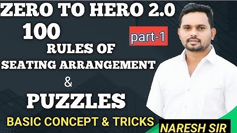 Seating Arrangement Basic Concepts & Approach class-1 || seating arrangement reasoning tricks ||