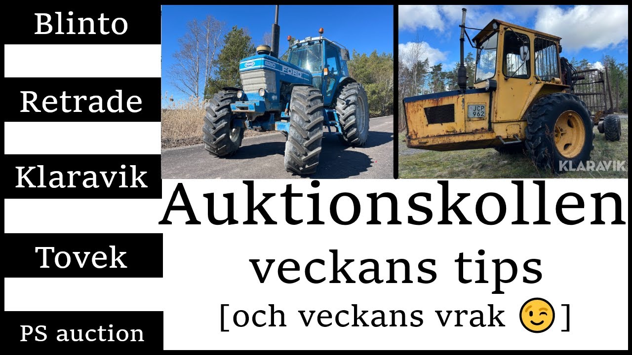 Maskinauktioner v.17 - Snorre RK66 - FORD 8210 4WD - T-230 BM Victor med radhacka