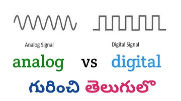 Analog vs Digital Electronics What Is The Difference ? In Telugu