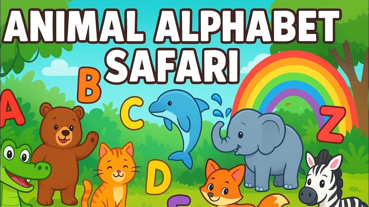 ABC Animal Safari Song – A to Z Animal Learning for Kids - YouTube