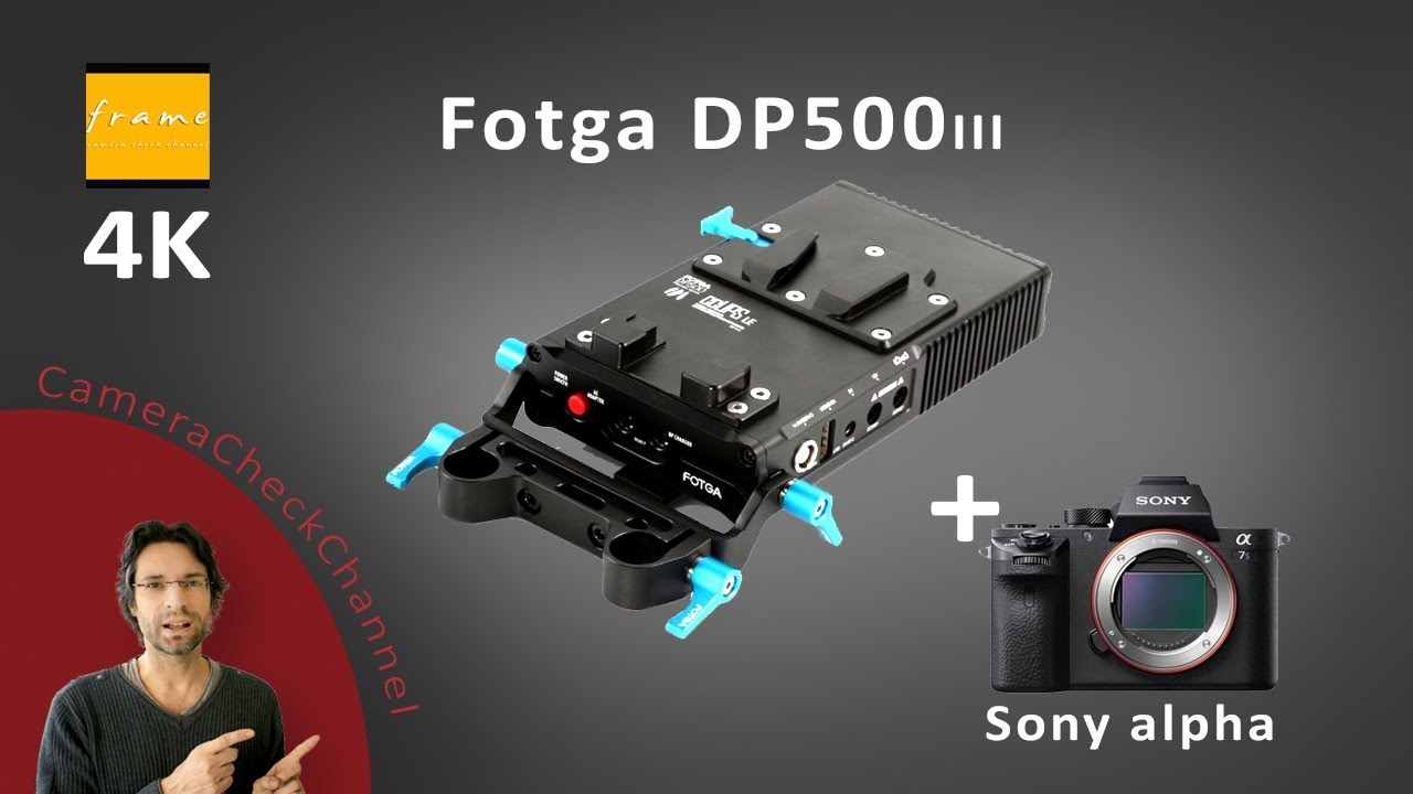 FOTGA DP500 III V Mount Lock Battery Power Supply Plate f 15mm Rod A7R A7S II b 