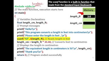 Intro. to CS & Programming | LECT 4.2: Variables & Data-Types (Part B); Scanf/Specifiers | in Arabic