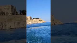 #4748 TRAVEL TIME - Viewing Cruise Ship While Riding a Ferry Boat (Part 2), Valletta, Malta, Europe