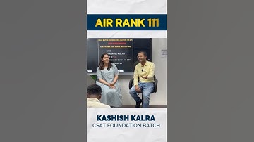 Kashish Kalra has secured AIR 111 in UPSC CSE 2024! | IAS SETU