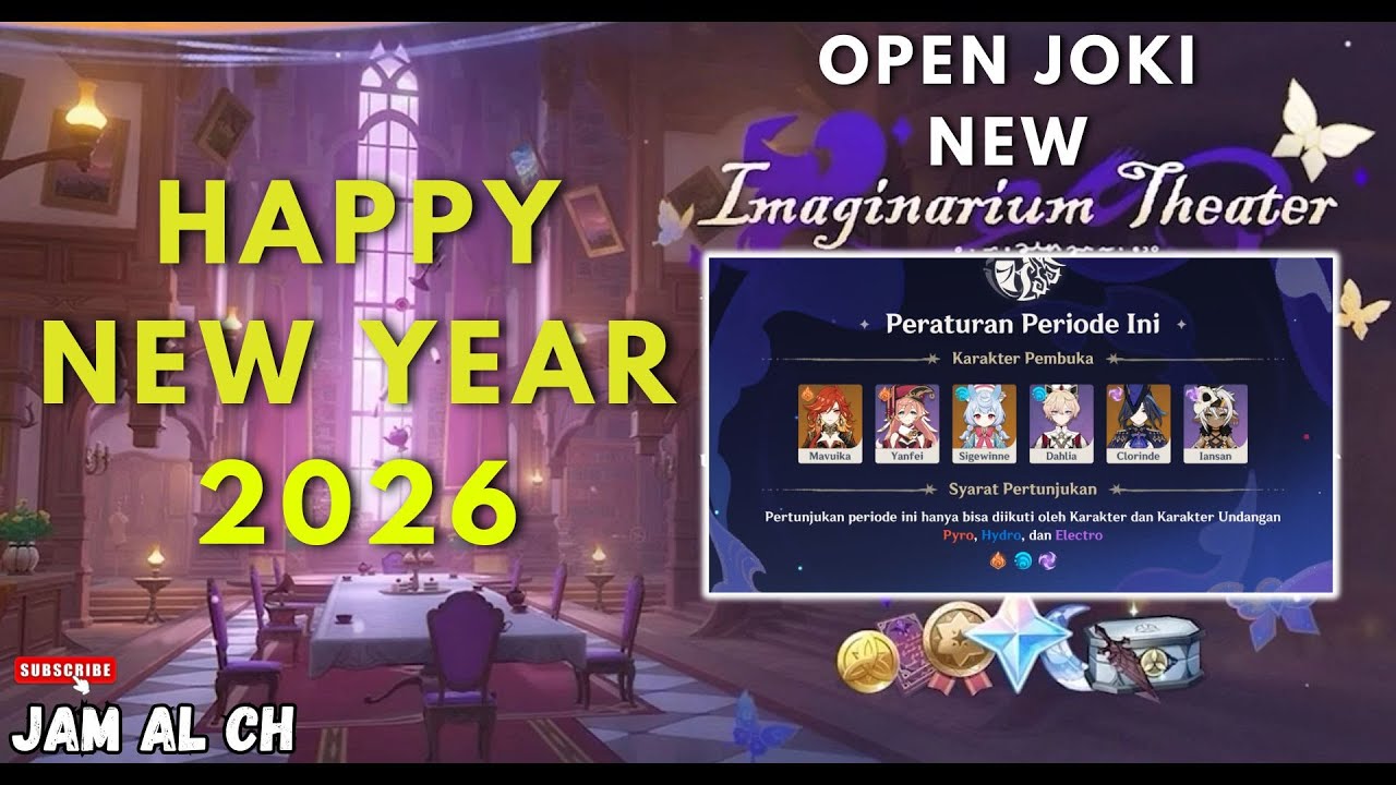 [LIVE] HAPPY NEW YEAR 2026 🥳 GAS JOKI THEATER PERTAMA DI 2026 | OPEN ...