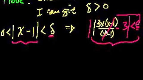 Epsilon Delta Limit Definition 2