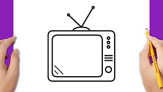 How to draw a retro TV