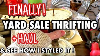 FINALLY! YARD~GARAGE SALE SEASON IS HERE * THRIFT WITH ME &amp; HAUL