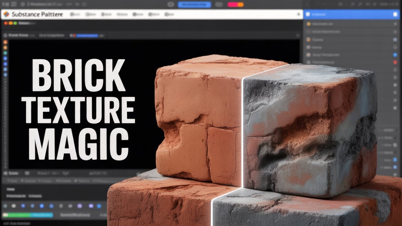 Bricks Texturing in Substance Painter - YouTube