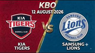 KIA Tigers vs Samsung Lions Watchalong Live Score KBO - August 12 2026