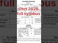#otet 2026 full syllabus structure #otet details syllabus#Sikhya sutra#likeshare #subcribemychannel