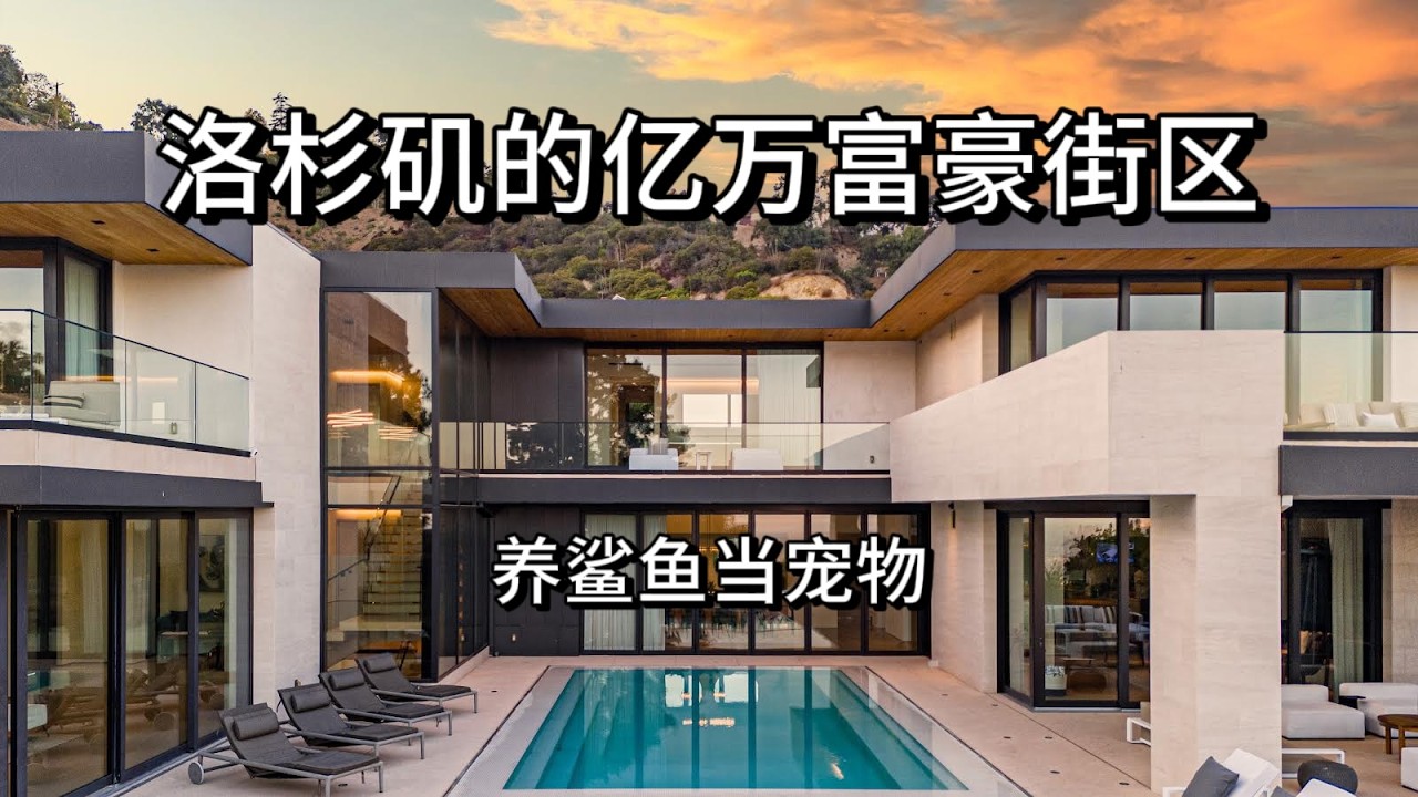 $2300万美金! 洛杉矶富豪街区 “Bird Street” 在家养鲨鱼？