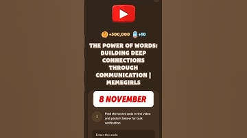 THE POWER OF WORDS: BUILDING DEEP CONNECTIONS THROUGH COMMUNICATION | MEMEGIRLS #memefi #code