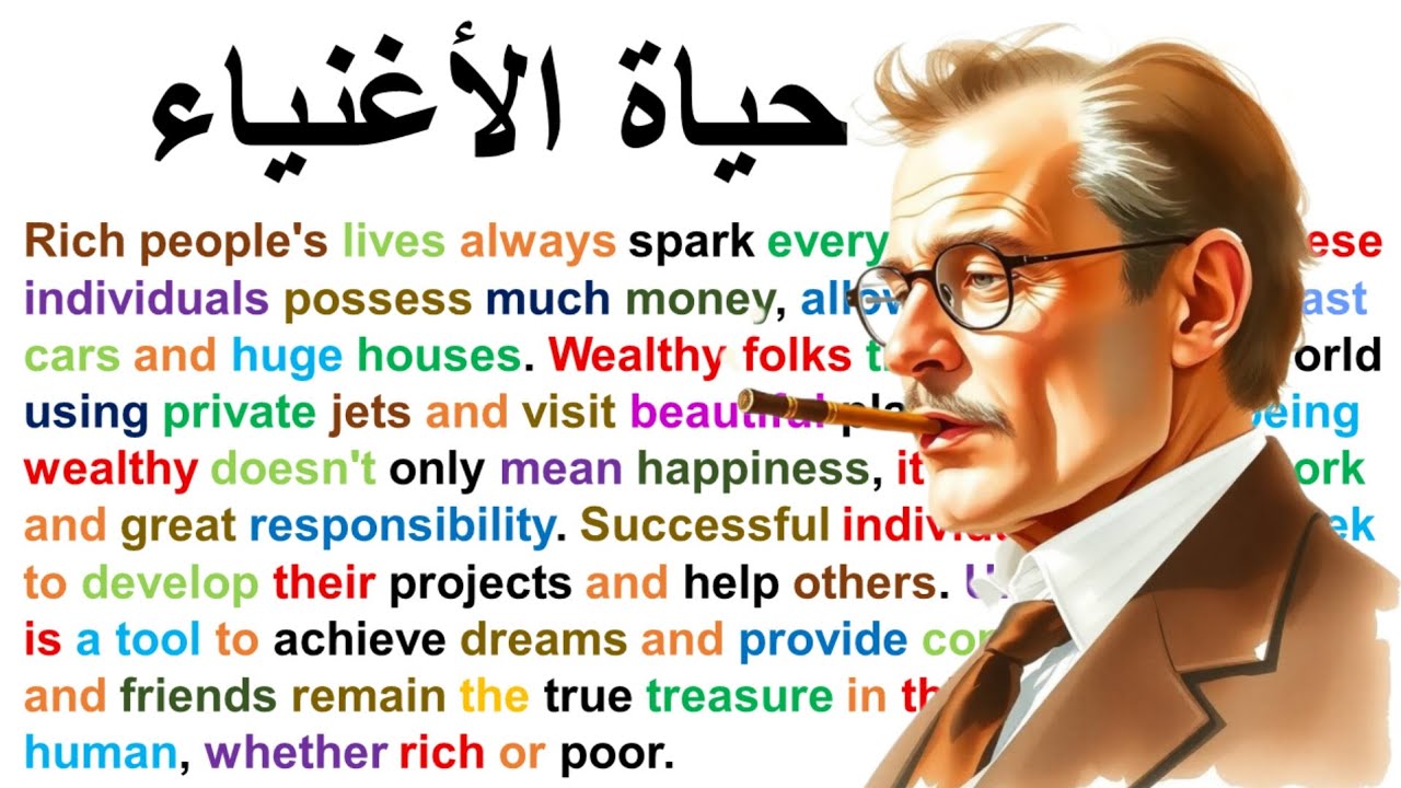 طريقة رائعة لتعلم اللغة الإنجليزية ، نص مليء بالمفردات و الكلمات الجديدة 