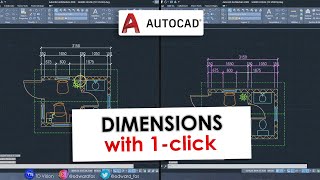 AEC DIMENSIONS with "1-Click" 🤯🔥 in AutoCAD Architecture 2023 screenshot 4