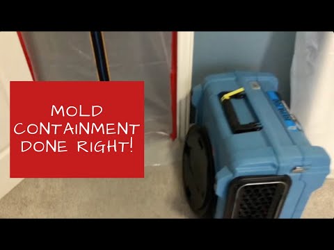 The RIGHT way to set up containment for mold remediation!