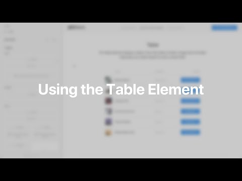 Using the Table Element | YOOtheme Documentation