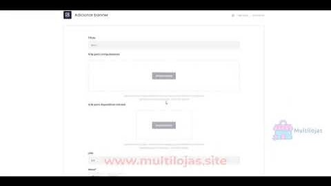 Sistema de catálogo online em PHP com multi lojas   Banners