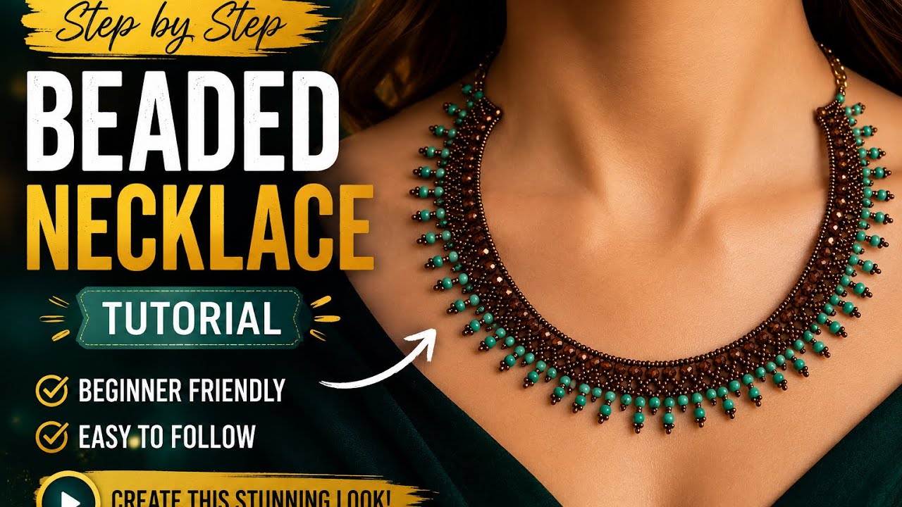 Elegant and Beautiful Necklace Tutorial - YouTube