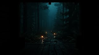 Deep Forest Rain Under Winter Clouds 🌧 (No Ads) | Calm Sleep Ambience
