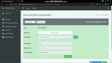 Demo Aplikasi Sistem Absensi Mahasiswa dan Dosen