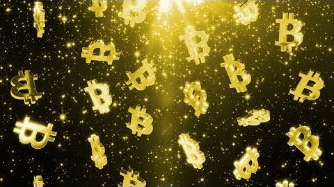 Falling Bitcoin Symbols | Motion Graphics - Videohive template