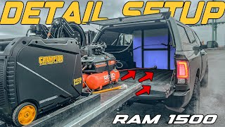 MY MOBILE DETAIL SETUP | Ram 1500 Truck Pt 2