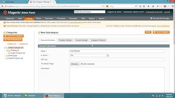 how to create Categories and subcategories in magento: Magento tutorial by Webappmate