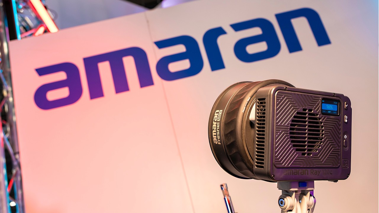 amaran Ray 120c Introduced - Compact 120W COB, V-Mount Accessory 