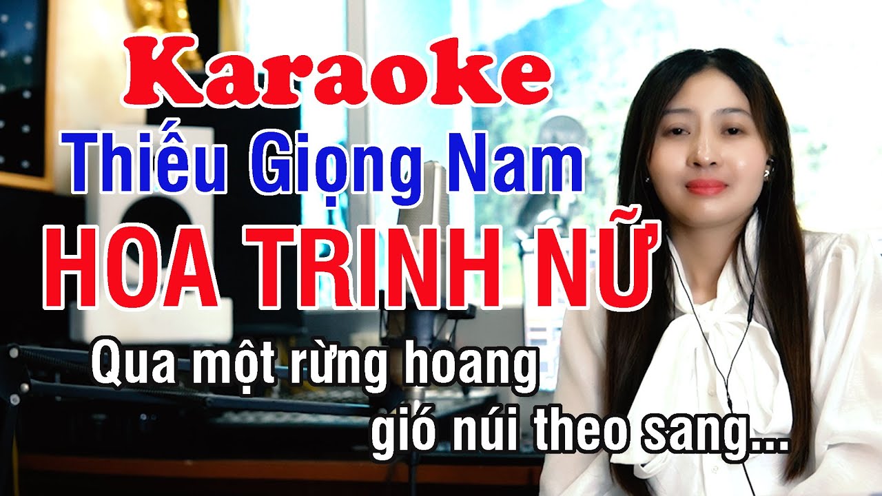 Hoa Trinh Nữ ✔ Karaoke Thiếu Giọng Nam ► Song Ca Với Ngọc Lan ❖ Thiết TV