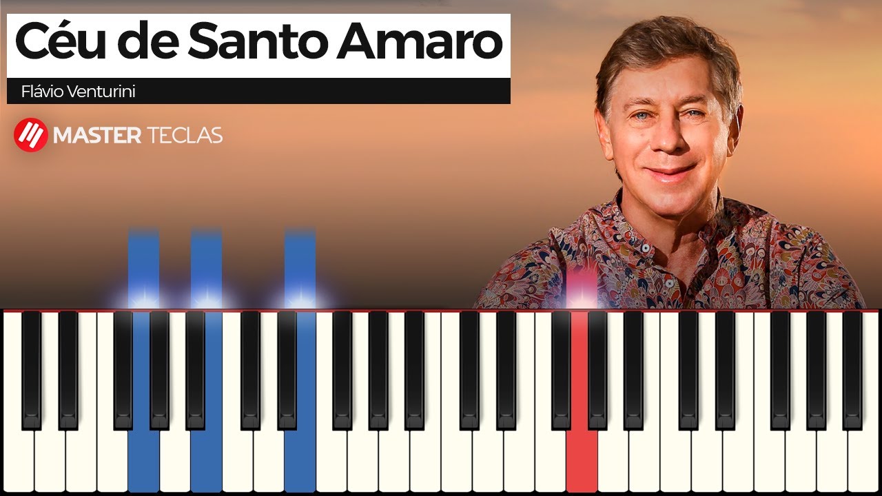 Céu de Santo Amaro - Flávio Venturini | Piano Tutorial