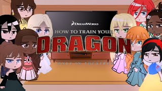 ✨Princesas de Disney reaccionan a películas de Dreamworks?[Entrenando a tu Dragón][parte 3/]