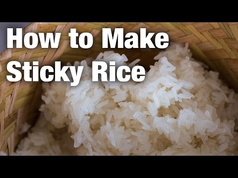 How to make sticky rice (Thai street food style) by Mark Wiens