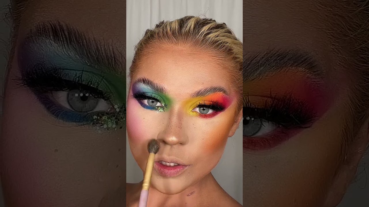 Vibrant pride makeup tutorial with rainbow flair 