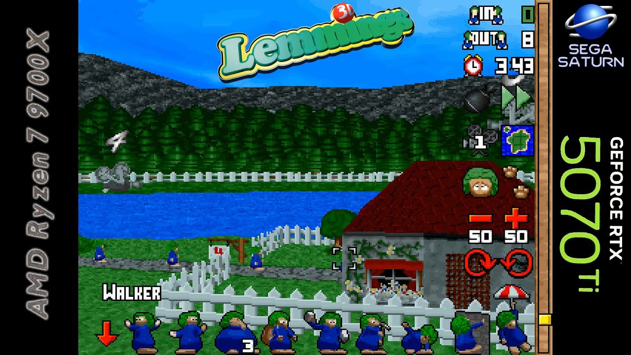 3D Lemmings (EUR) | Ymir Emulator | Sega Saturn