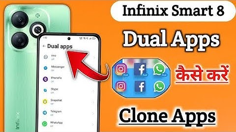 How to Clone App in Infinix Smart 8 Infinix Smart 8 Mai Dual Apps Kaise Kare