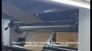 Eco-Friendly Flexo Printing Machine Running Test | 4 Color Flexo Printing Machine